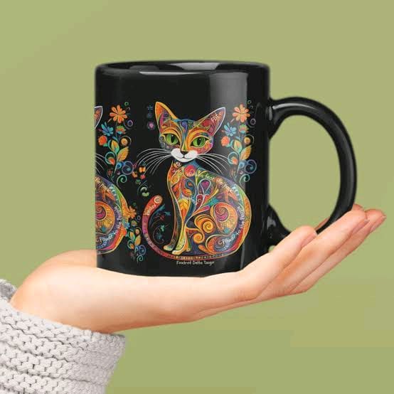 Kitty mug design