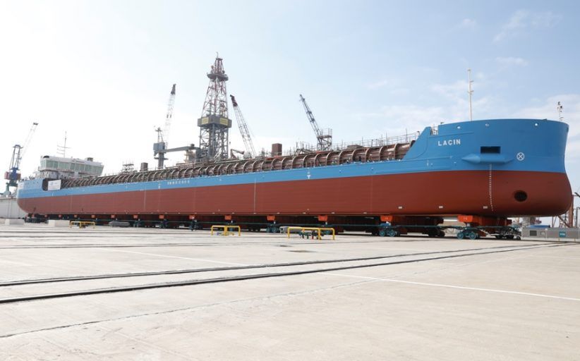 The first tanker constructed in Azerbaijan was launched