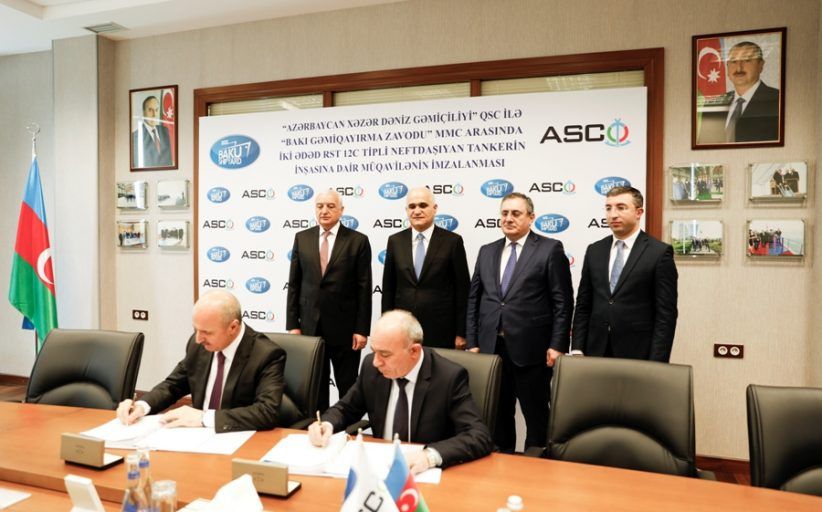 The first tanker constructed in Azerbaijan was launched
