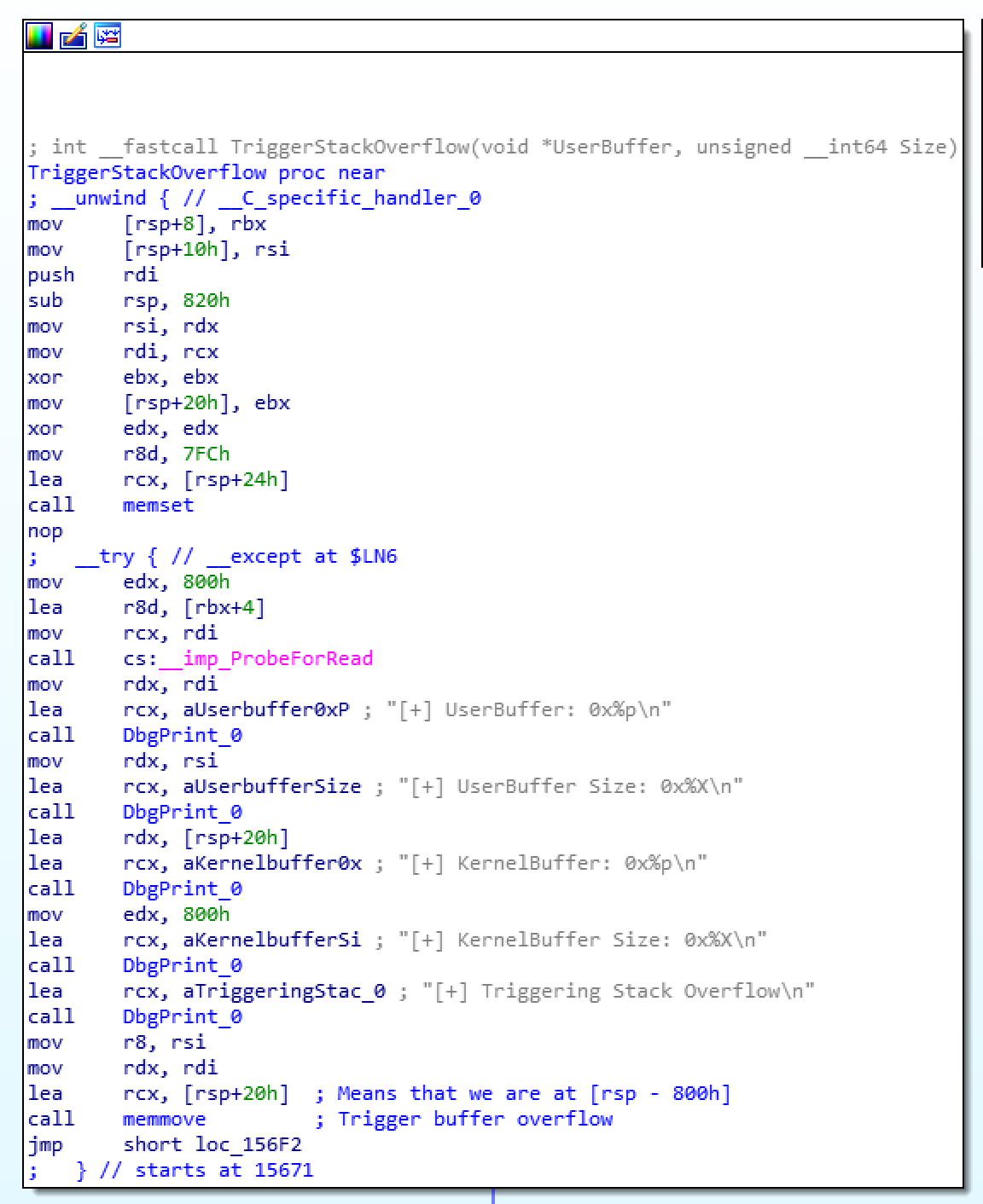 windows 10 kernel stack size