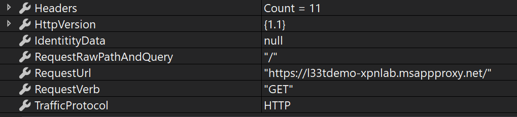 HTTP information from inbound Service Bus channel