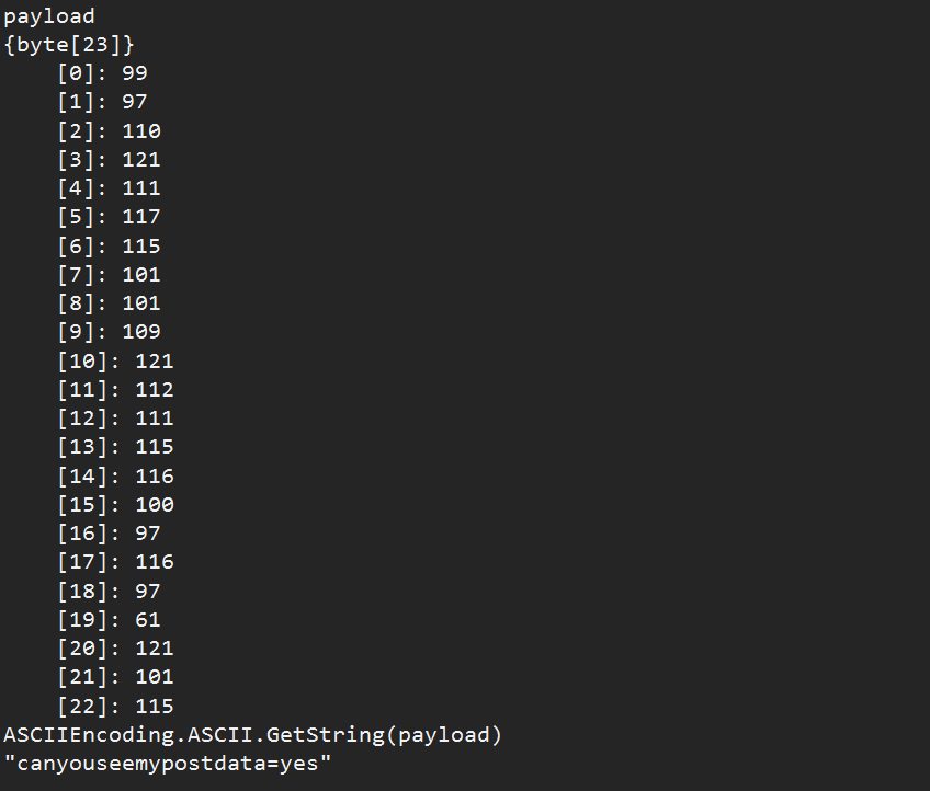 POST data from Application Proxy