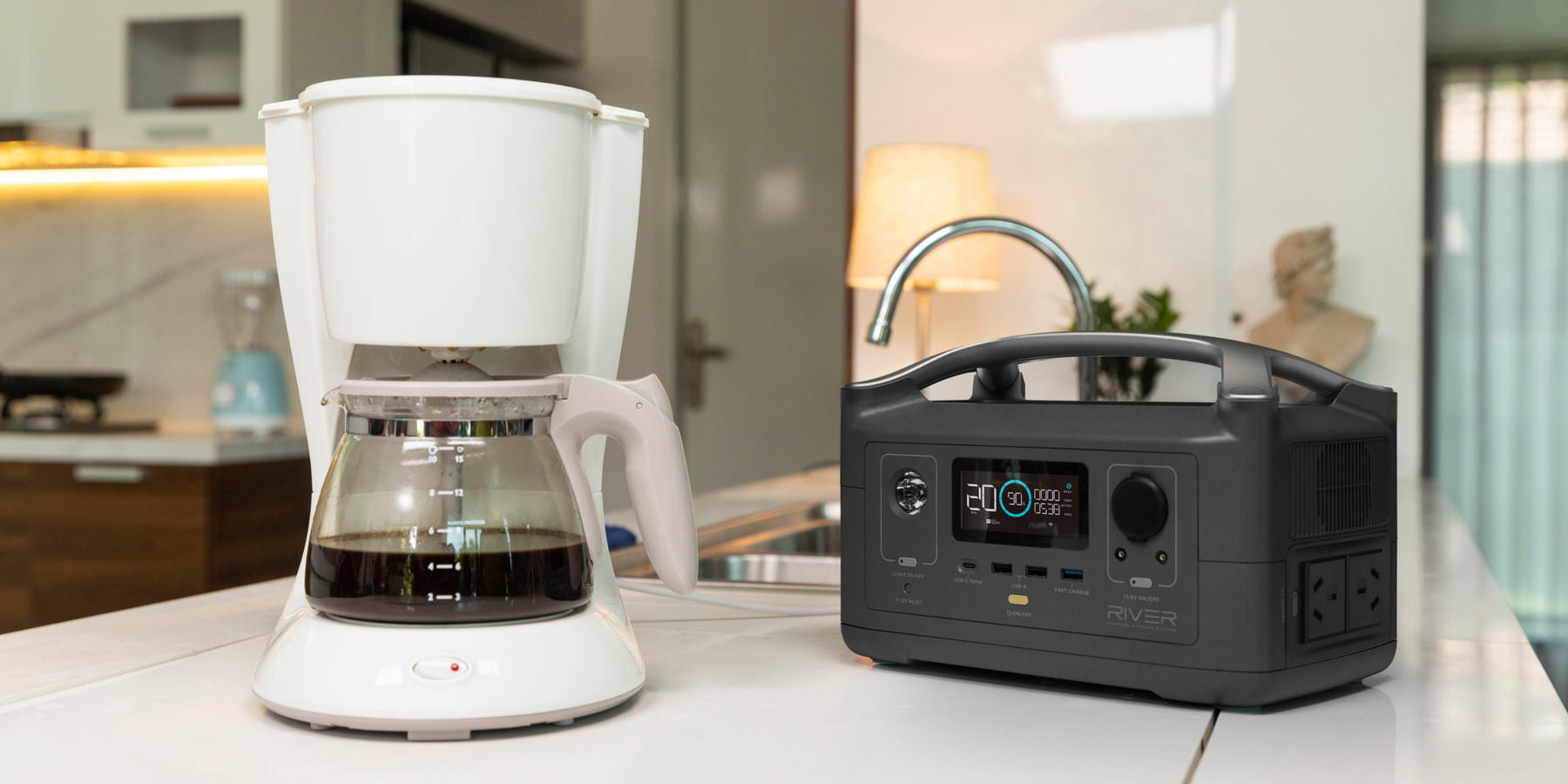 EcoFlow RIVER 288Wh Portable Power Station With X-Stream Fast Charging