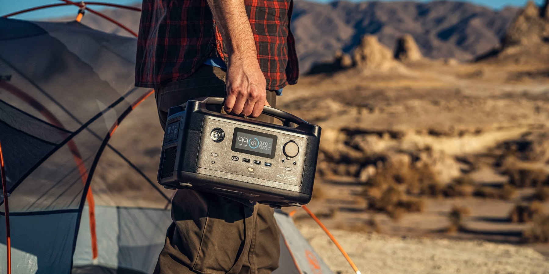 EcoFlow RIVER 288Wh Portable Power Station With X-Stream Fast Charging