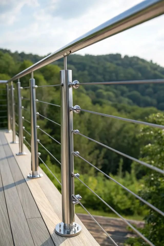 درابزين ألومنيوم (Aluminium Balustrade) — القوة والجمال