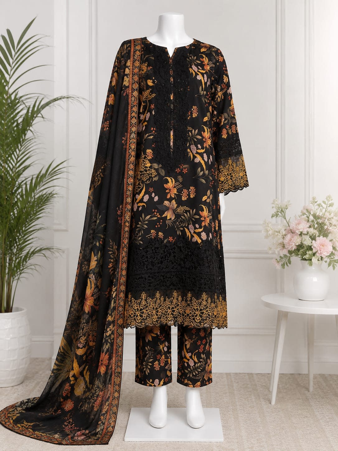 3 PC EMBROIDERY ARTICLE