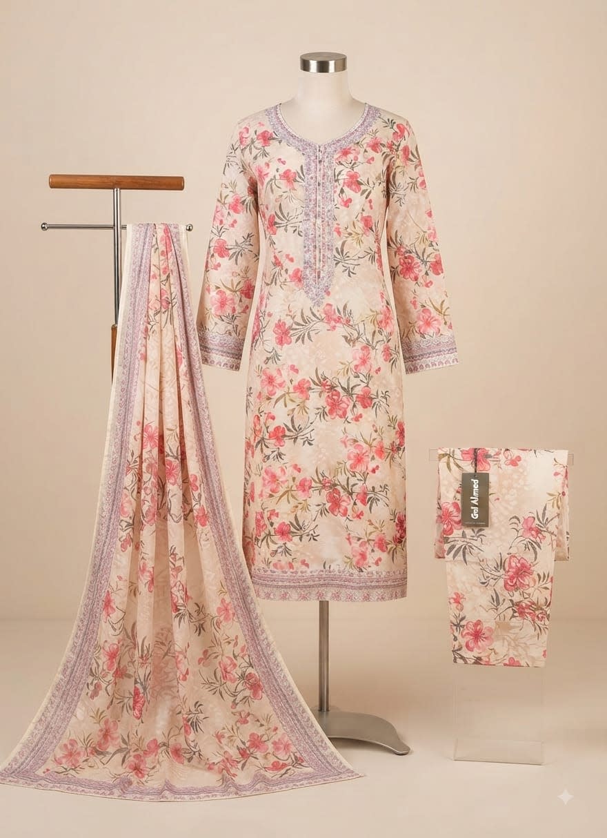 3 PC EMBROIDERY ARTICLE