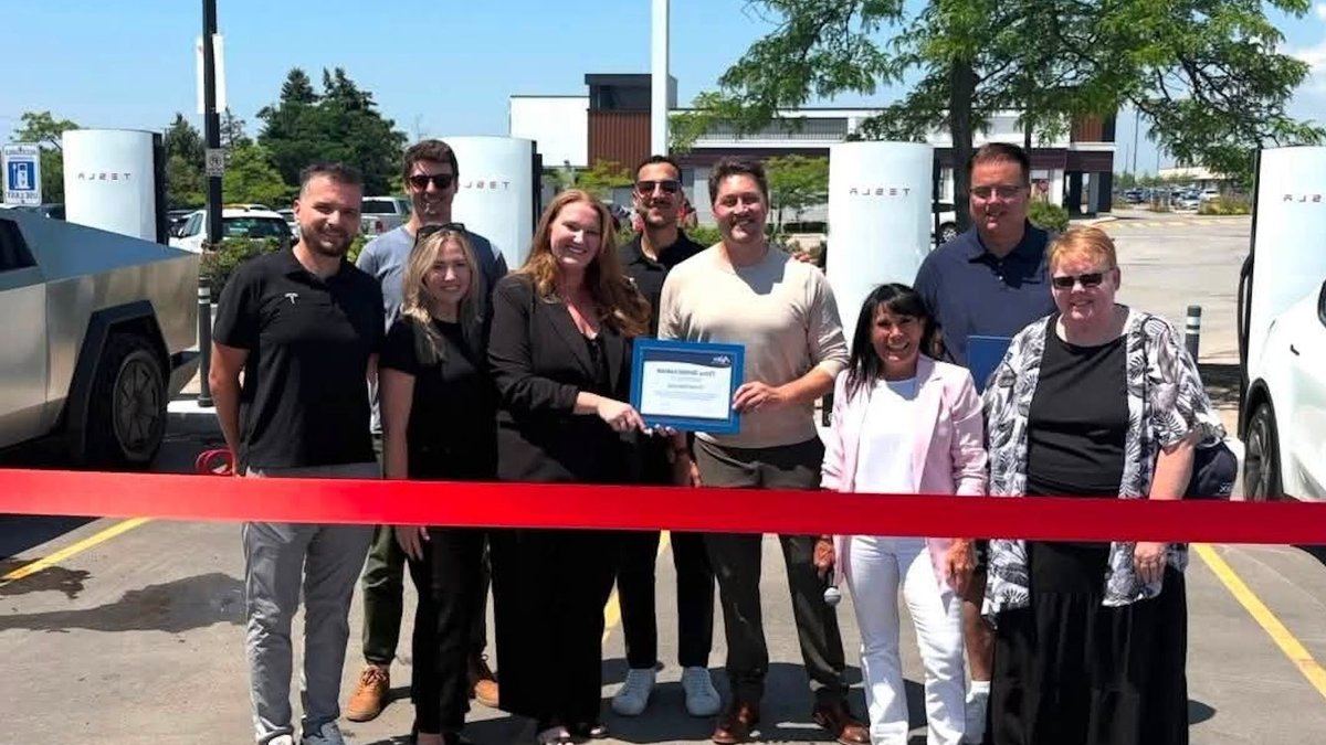 Canada's biggest EV Supercharger station opens in Ontario - ev supercharger station