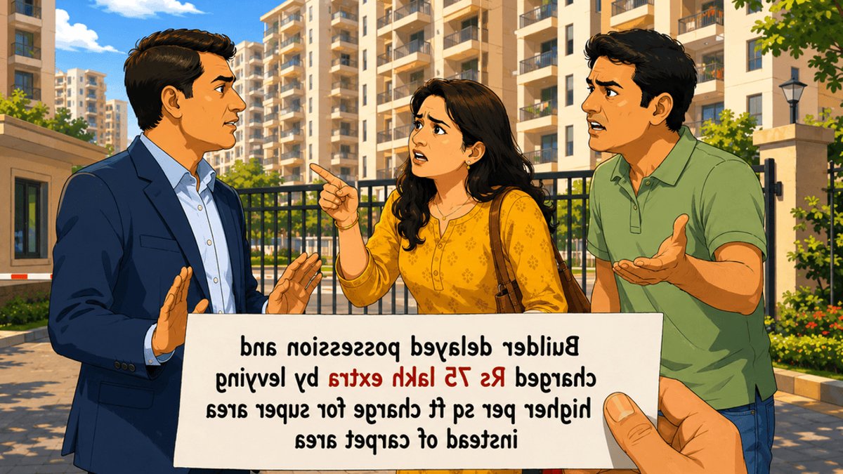 Builder Overcharges Rs 75 Lakh After Delay - builder overcharge