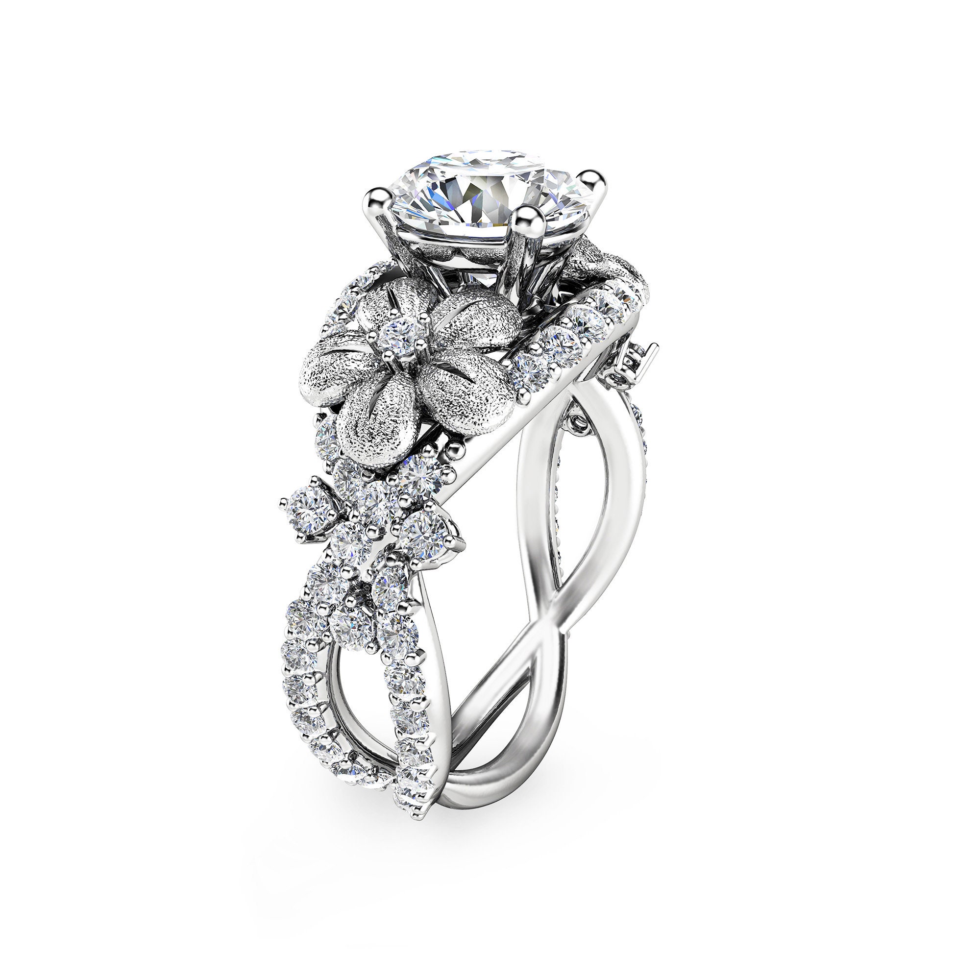 What flowers and invitations are in keeping with my Lab created diamonds uk