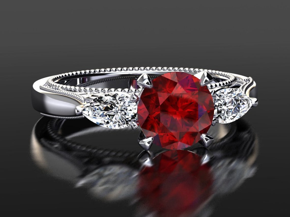 Unique Ruby Engagement Rings for Glasgow Brides