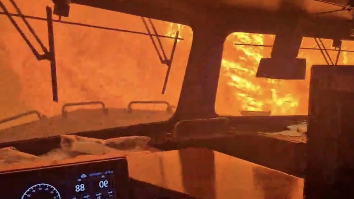 Train Engulfed in Canadian Wildfire Flames Train Engulfed in Canadian Wildfire Flames - canadian wildfire