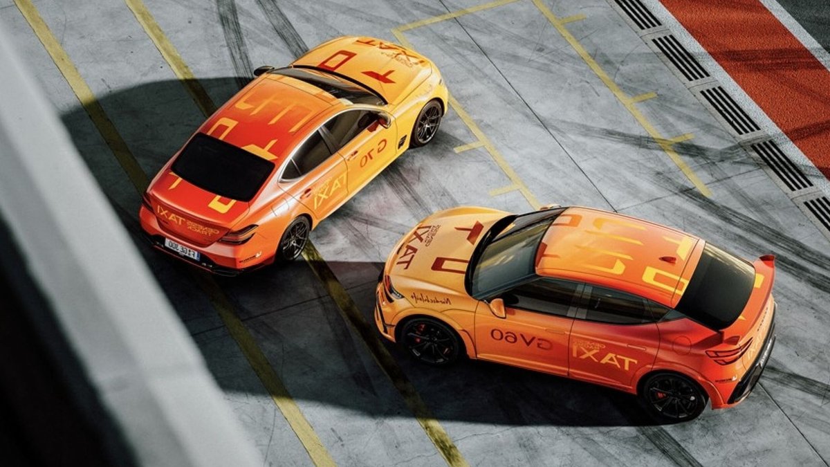 Ride the Genesis GV60 Magma Track Taxi Ride the Genesis GV60 Magma Track Taxi - gv60 magma