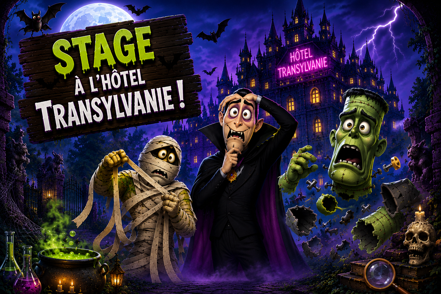 Stage : Direction Hôtel Transylvania (8-14 ans)