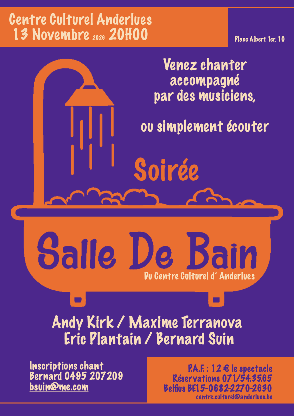 Soirée Salle de bain du Centre culturel