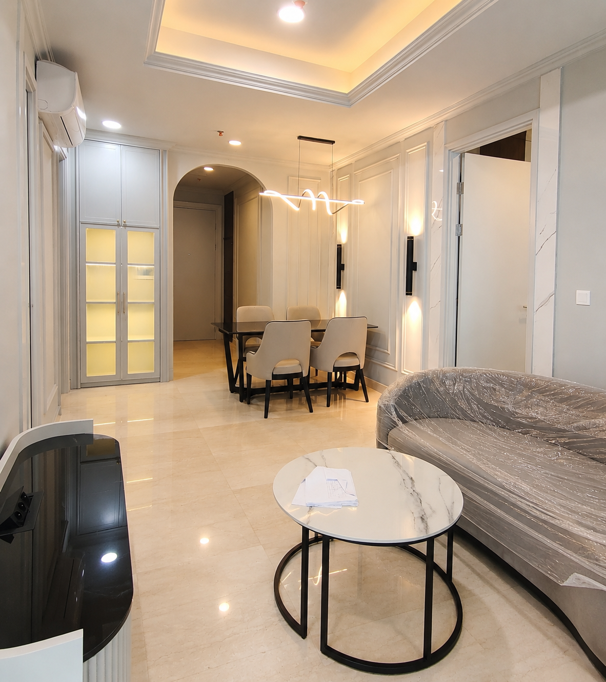 Living & Dining Room, Apartemen Aerium