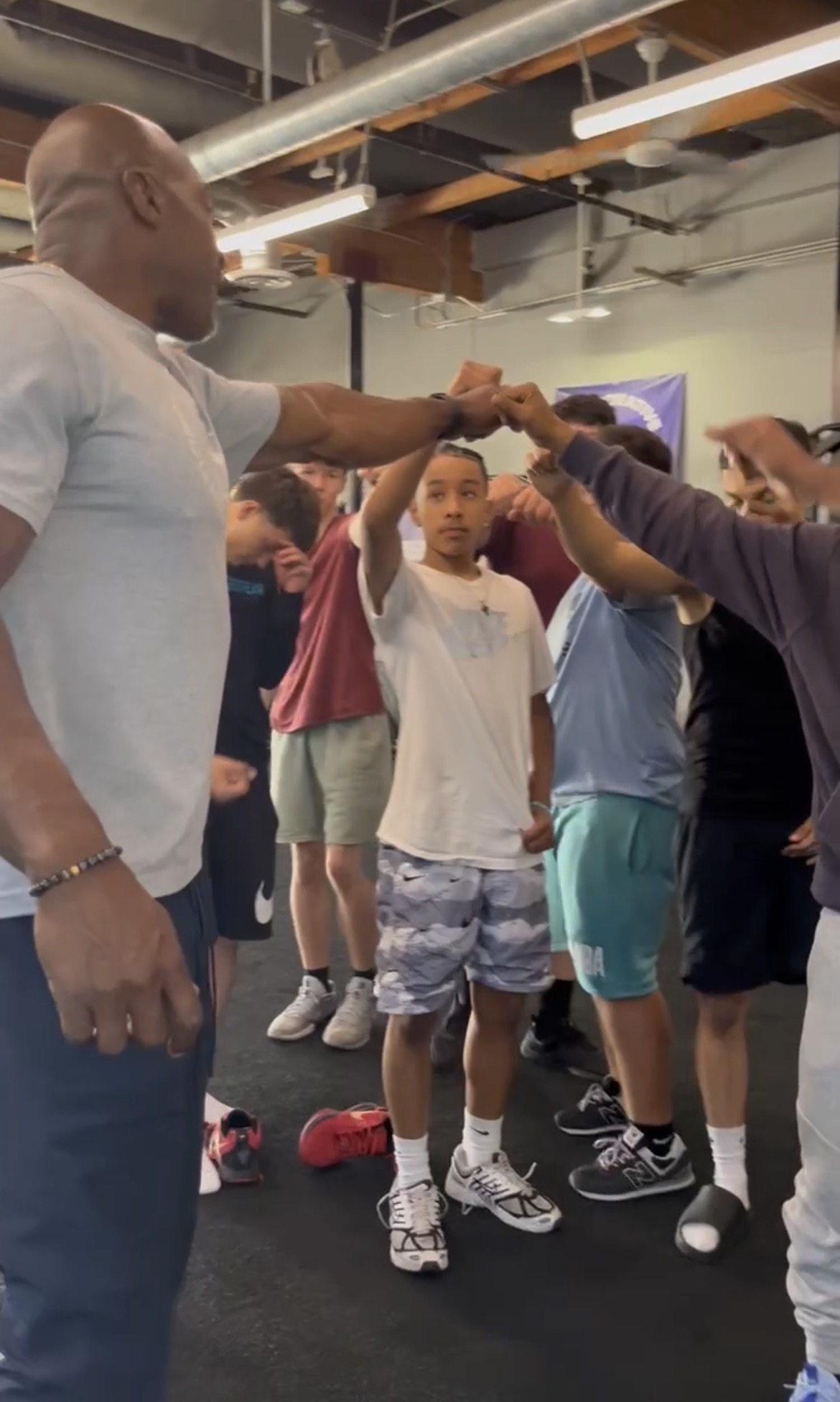 Athletes and coaches at Level Up Performance