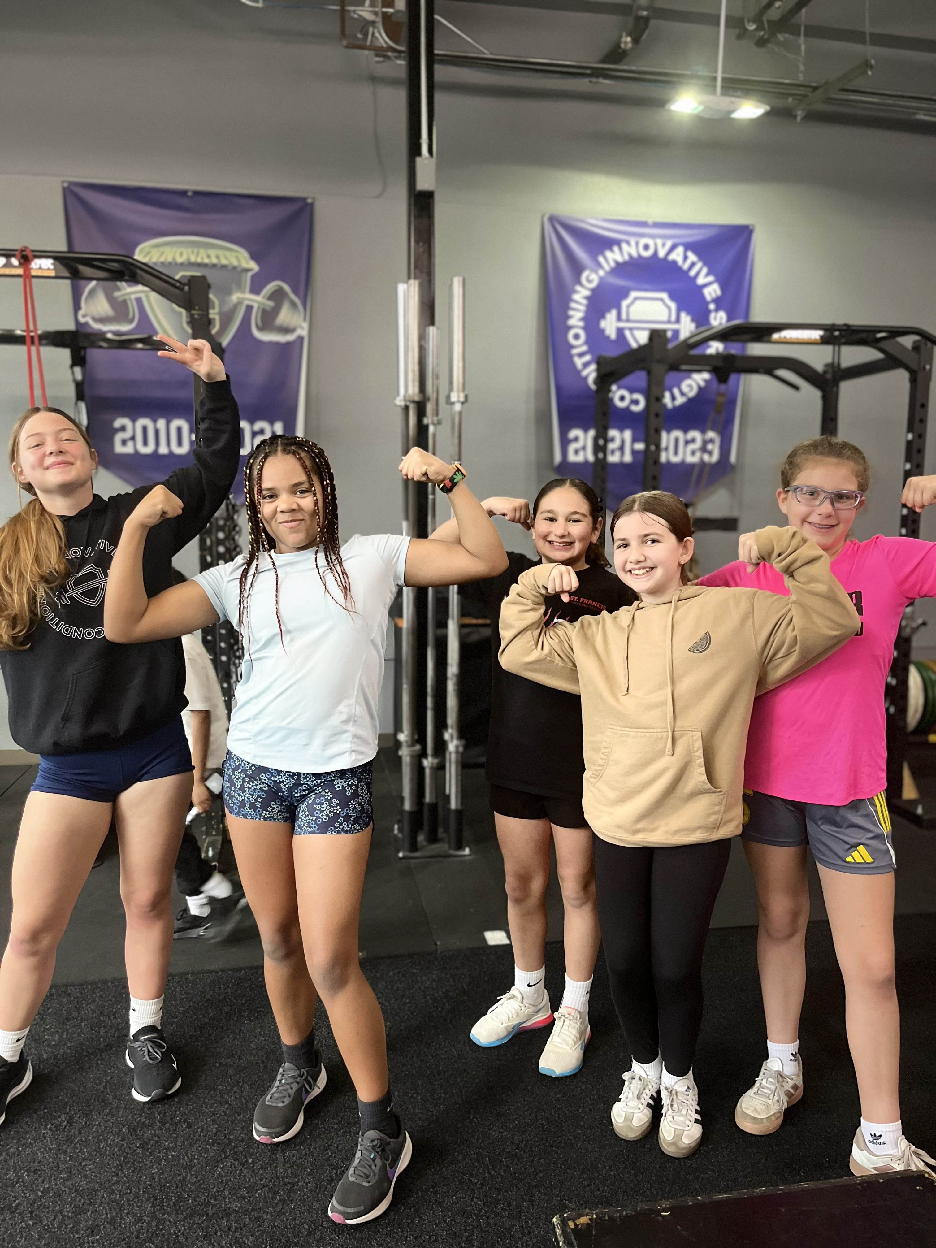 Athletes training at Level Up Performance