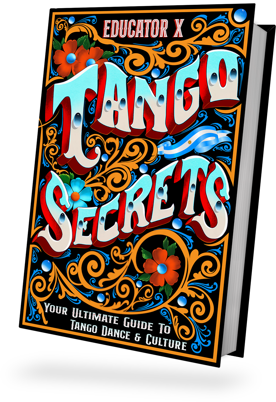 Tango Secrets book front Fileteado cover