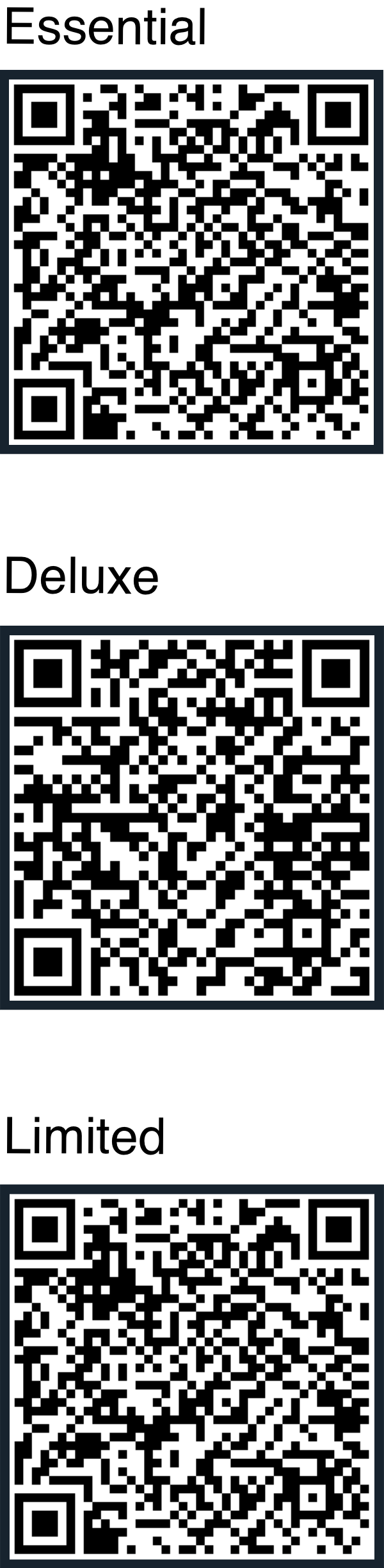 QR codes for buying Tango Secrets Book