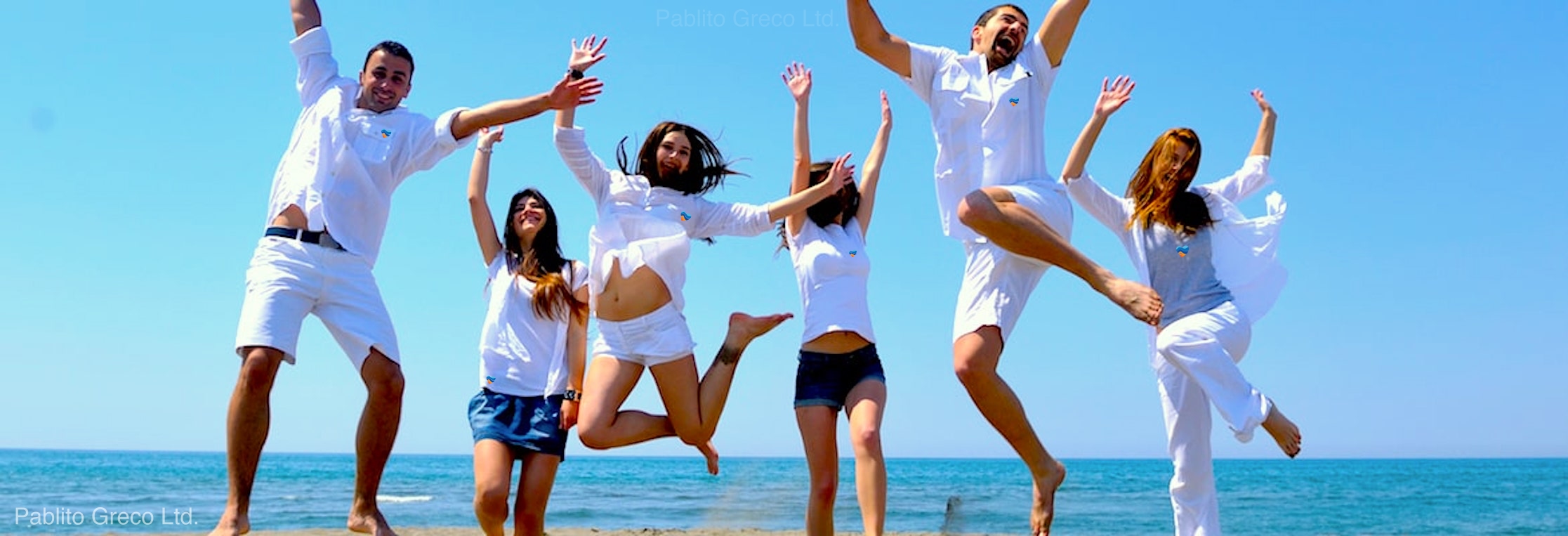 Thessaloniki Tango Party participants on Halkidiki beach