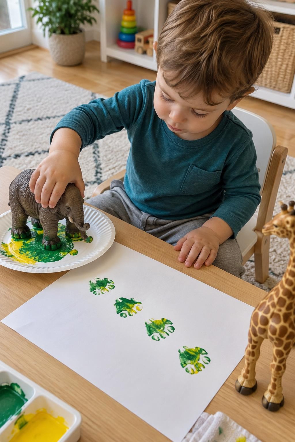 5. Toy Animal Footprint Plate