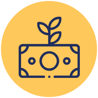 Investment icon symbolizing business opportunity with XtraBYTE