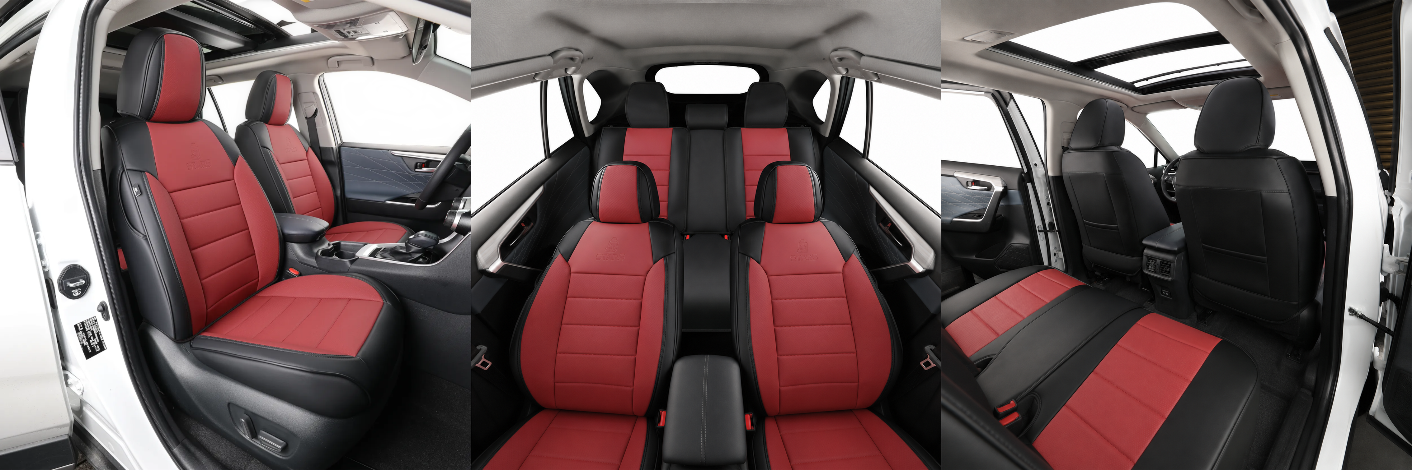 STAR5 Original Series red and black premium seat covers
