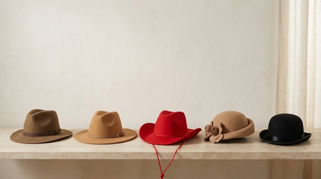 El edit de sombreros de fieltro: 7 elecciones meditadas
