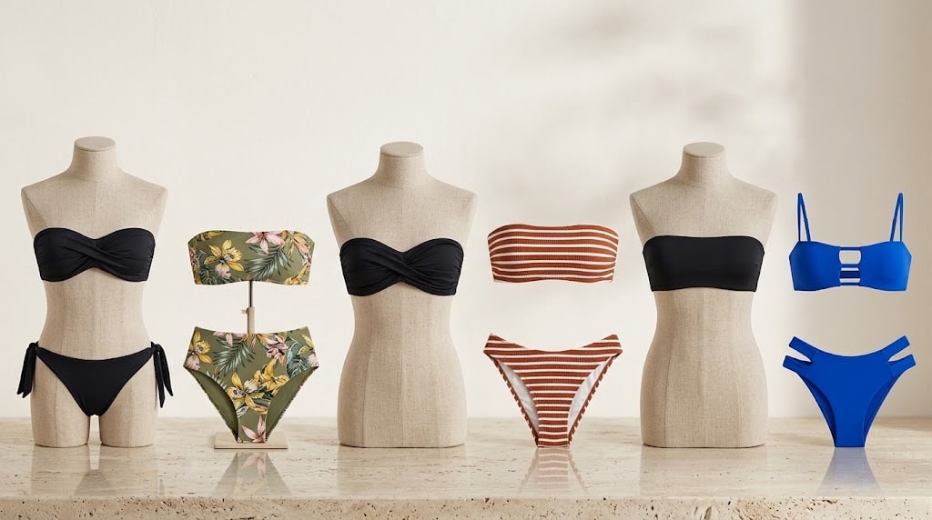 Ni capricho ni gasto: 9 bikinis bandeau que rinden