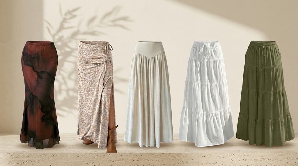 Ni capricho ni gasto: 7 faldas largas boho que rinden