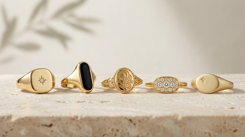Talla, tejido y precio: cómo acertar con anillos de sello