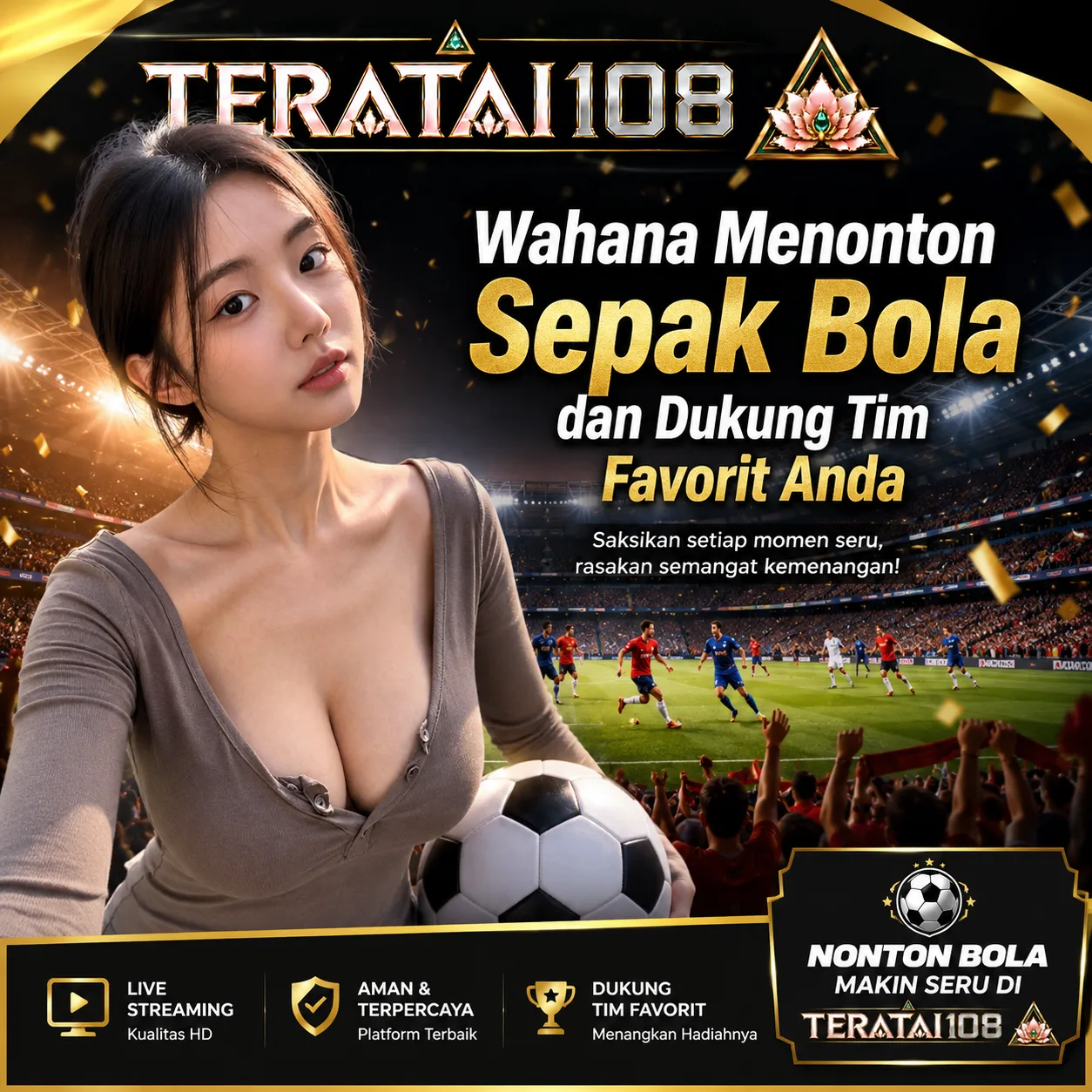 Teratai108 Wahana Menonton Sepak Bola dan Dukung Tim Favorit Anda
