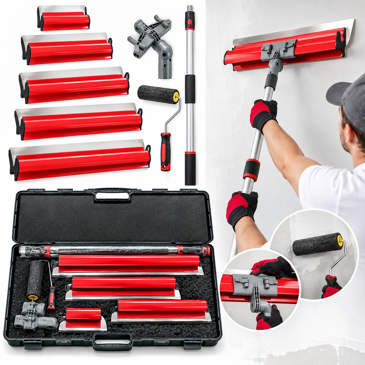 PRO Flächenspachtel Set 9-teilig