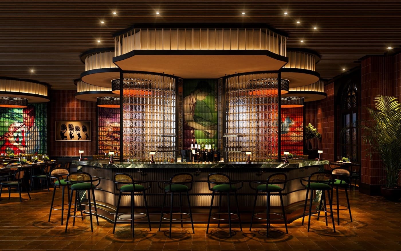 The Sabaidee Social bar at the Avani+ Lanexang Vientiane