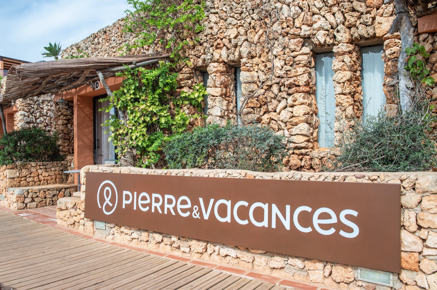 The Pierre & Vacances brand in the village of Binibeca, Menorca