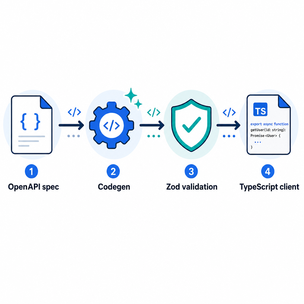 Image 2: Supporting image 1 (process diagram): a clean, min Supporting image 1 (process diagram): a clean, minimalist horizontal infographic showing four labele