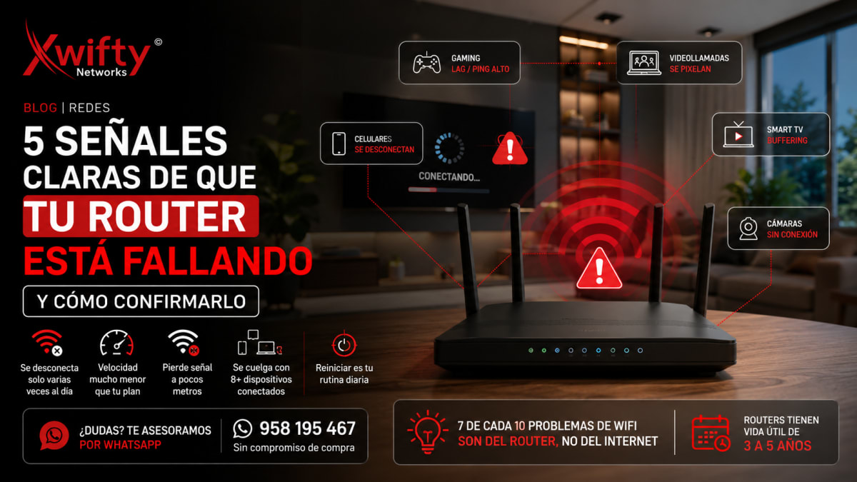 5 señales claras de que tu router está fallando (y cómo confirmarlo)