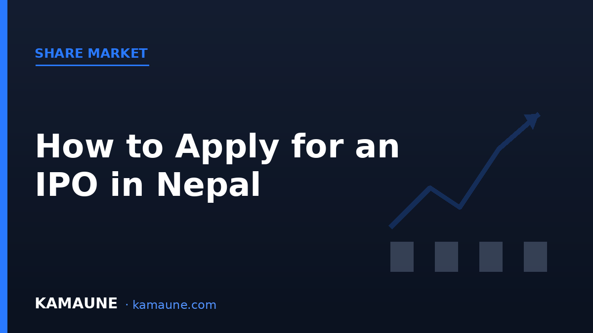 How to Apply for an IPO in Nepal via MeroShare (2026 Step-by-Step)