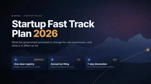 Nepal Startup Fast Track Plan 2026: Government Moves to Simplify Startup Rules