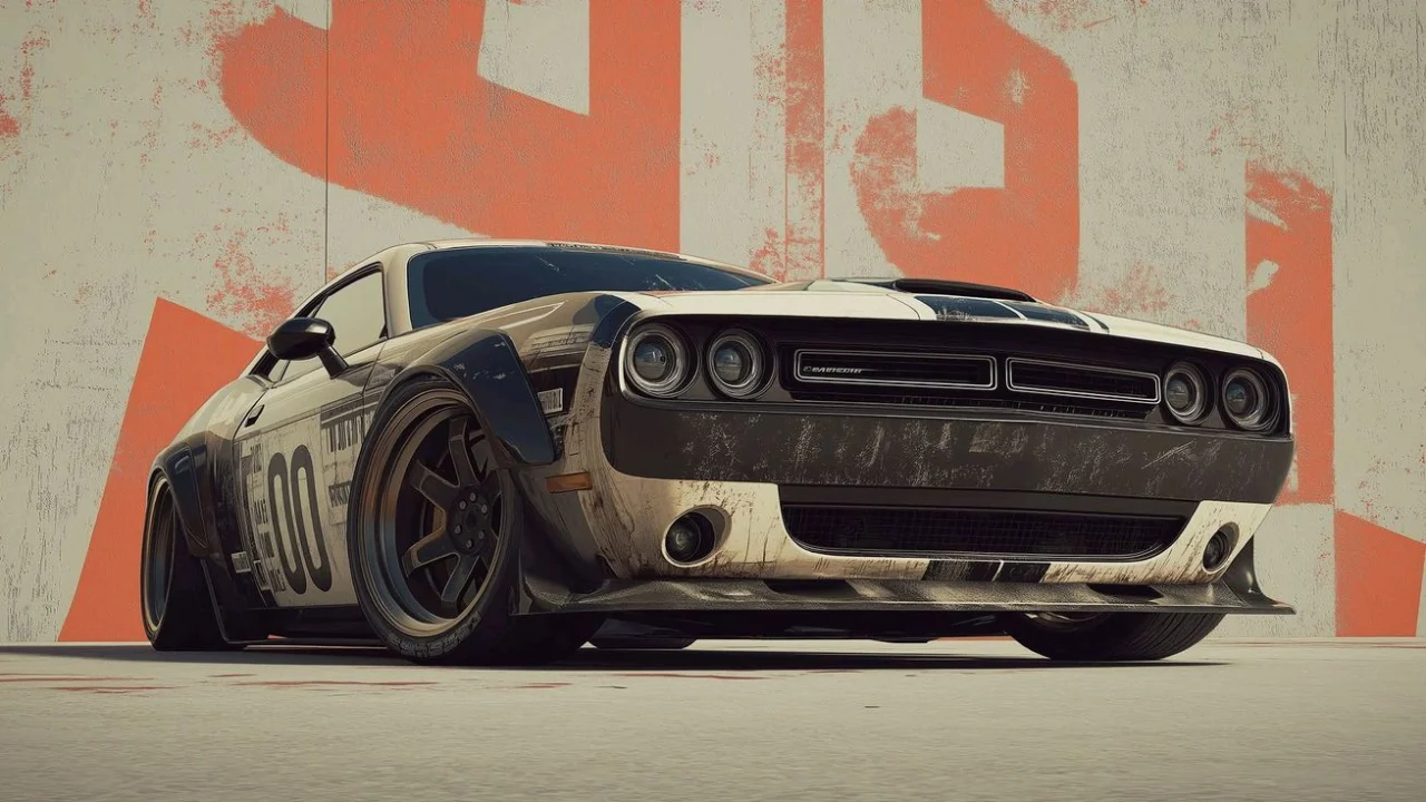 Classic Dodge Challenger Muscle Car | Vintage Car Aesthetic