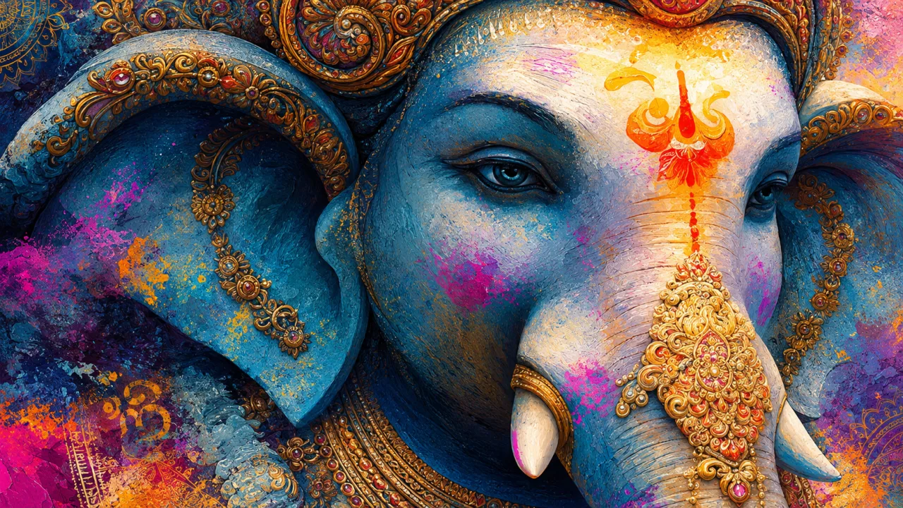 Lord Ganesha Wallpaper 🐘 | Ganpati Bappa Aesthetic 4K Wallpaper