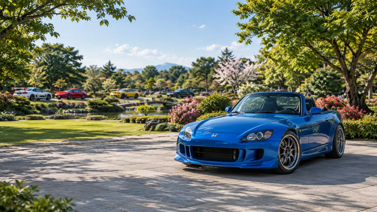 Honda S2000 AP2 JDM Outdoor Car Show Wallpaper | Japanese Roadster