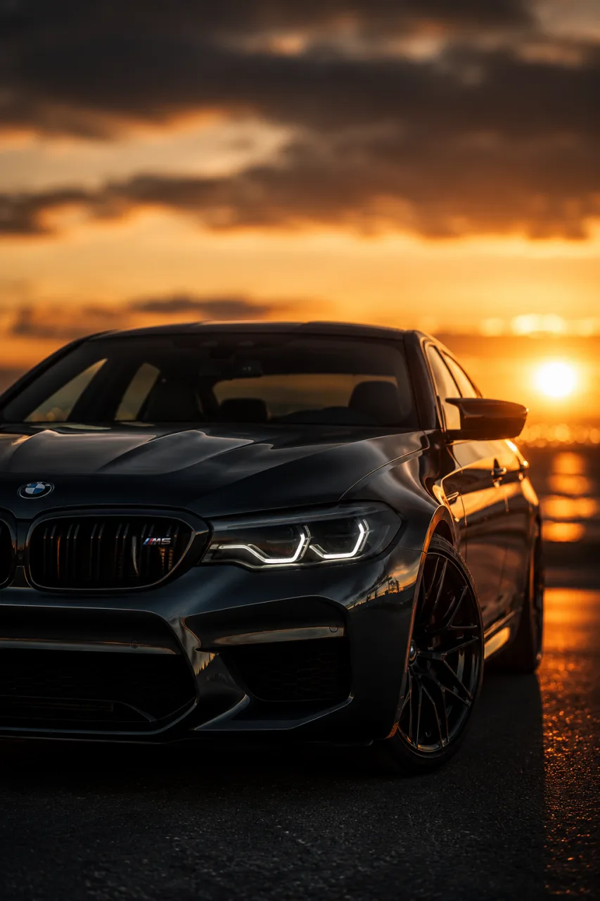 BMW M5 Sunset Edition | Luxury Sports Sedan 4K Wallpaper & Automotive Photography