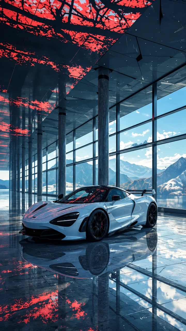 McLaren 750S Luxury Car Wallpaper 🩵🏎️