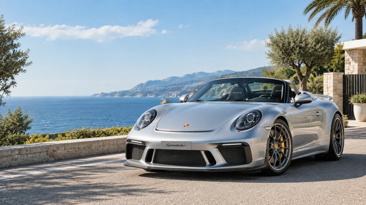 Porsche 911 Speedster Wallpaper | Silver Porsche Roadster 4K
