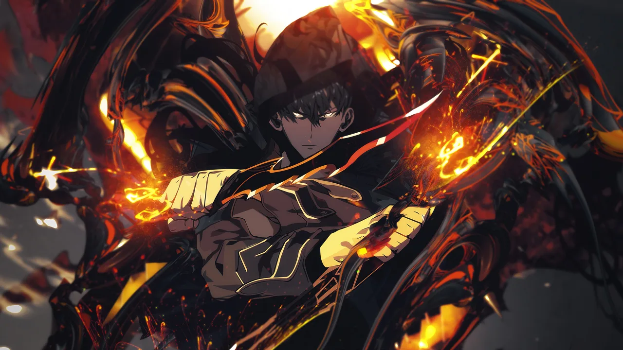 Sung Jin-Woo: Fiery Shadow Monarch (Solo Leveling)