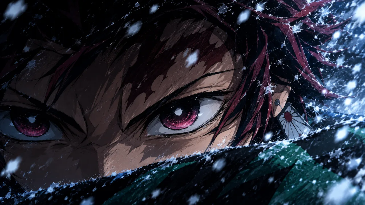 Tanjiro Kamado Intense Battle Wallpaper | Demon Slayer 4K