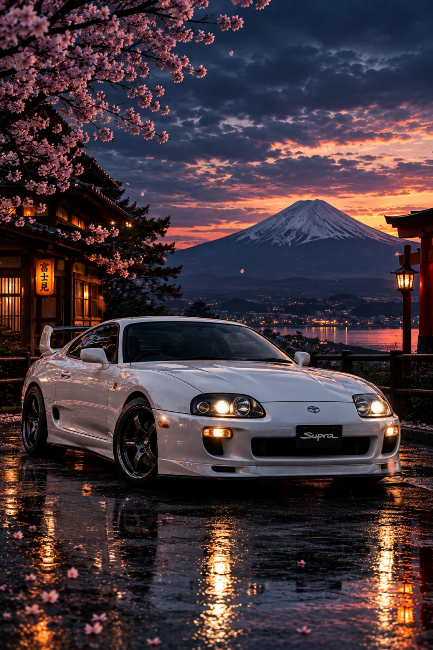 Toyota Supra MK4 Wallpaper | Iconic JDM Car 4K