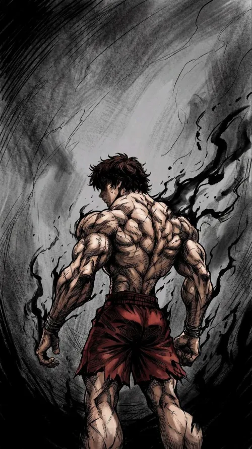 Baki Hanma — The Demon Within | Dark Anime Wallpaper